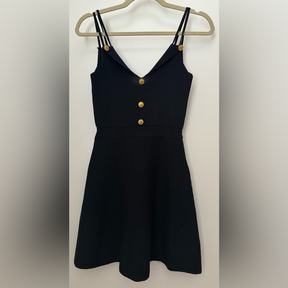 Dress black elastic